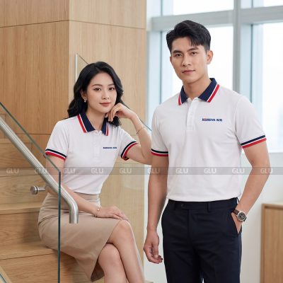 Áo polo ngắn tay đồng phục may sẵn phù hợp nam nữ 7