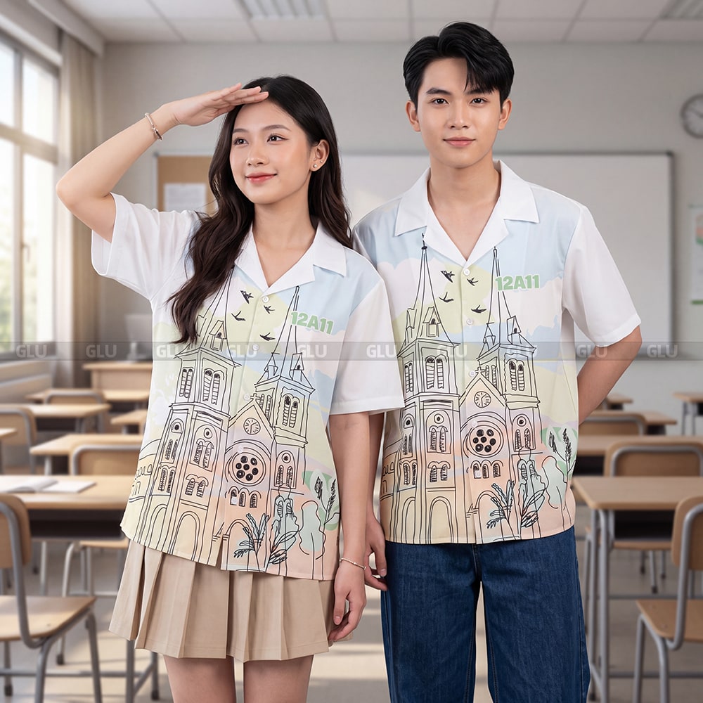 Áo sơ mi lớp đẹp thiết kế sang trọng 7