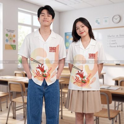 Áo sơ mi lớp in theo yêu cầu 10