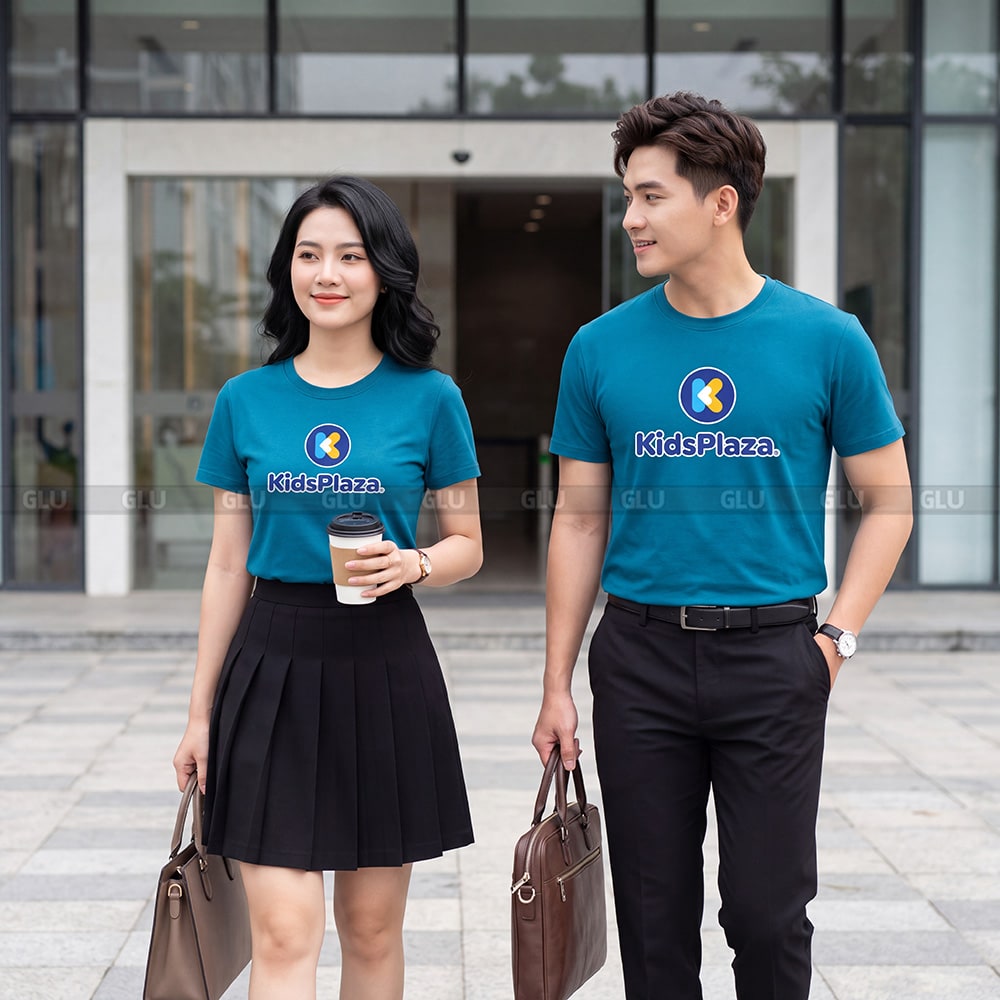 Áo thun cổ tròn may sẵn chất vải Cotton 4 chiều siêu bền màu 1