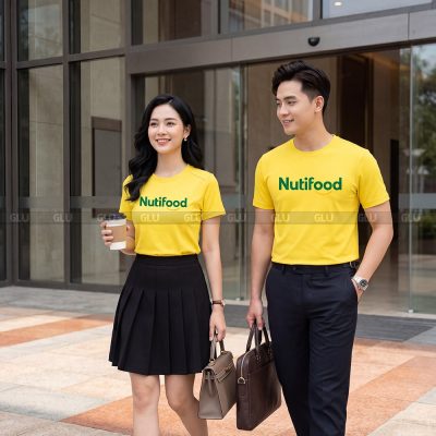 Áo thun cổ tròn may sẵn vải Cotton 4 chiều thoáng mát 2