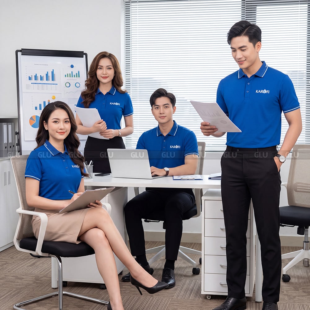 Bộ mẫu áo polo đồng phục công ty có sẵn giá rẻ 2