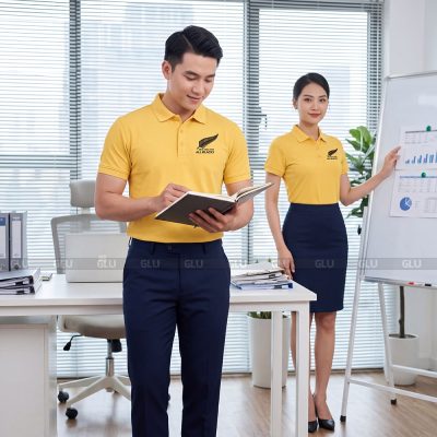 Đồng phục áo polo may sẵn cao cấp đường may chắc chắn 2