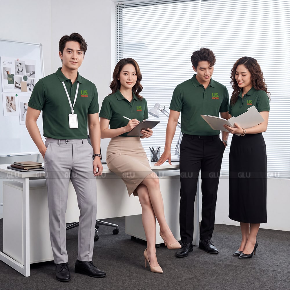 Mẫu đồng phục áo polo cao cấp may sẵn kiểu dáng sang trọng 1