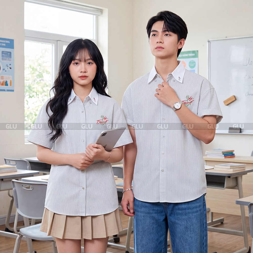 May áo lớp sơ mi thiết kế độc đáo 2