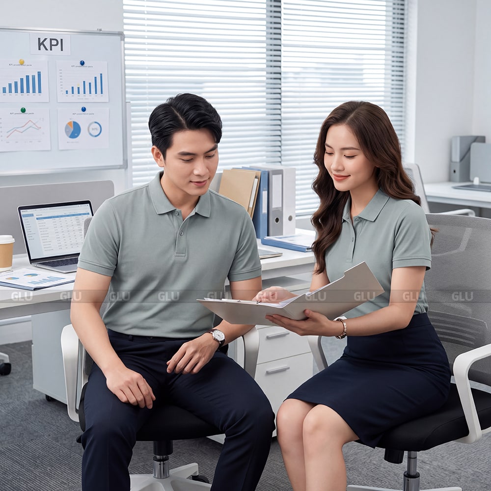 Xưởng may áo thun polo nam nữ giá rẻ có sẵn quy mô lớn 3