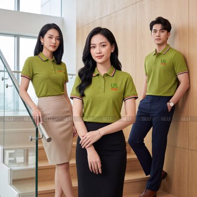 Xưởng may áo thun polo nam nữ giá rẻ may sẵn đẹp PLS04015 6