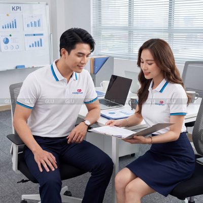Áo polo đồng phục cao cấp may sẵn co giãn tốt 4