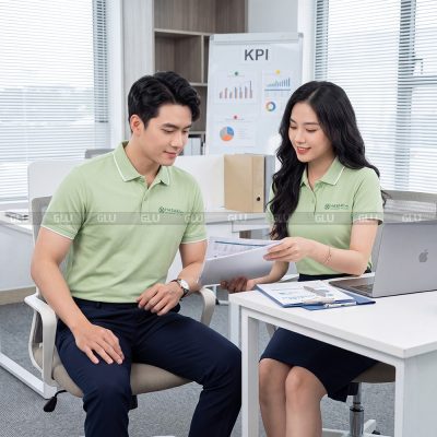 Áo thun polo cổ trụ đồng phục có sẵn đẹp 4